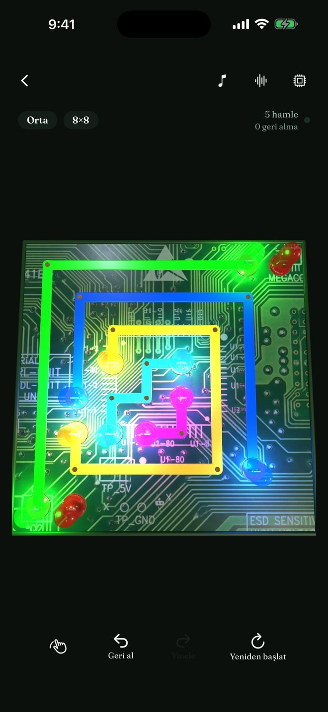 Quiet Circuits — Sakin bir çiftleri birleştirme bulmacası
