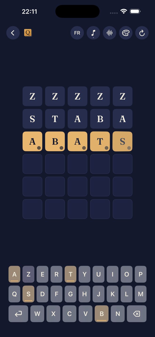 Quiet Letters — Un jeu de lettres quotidien et calme