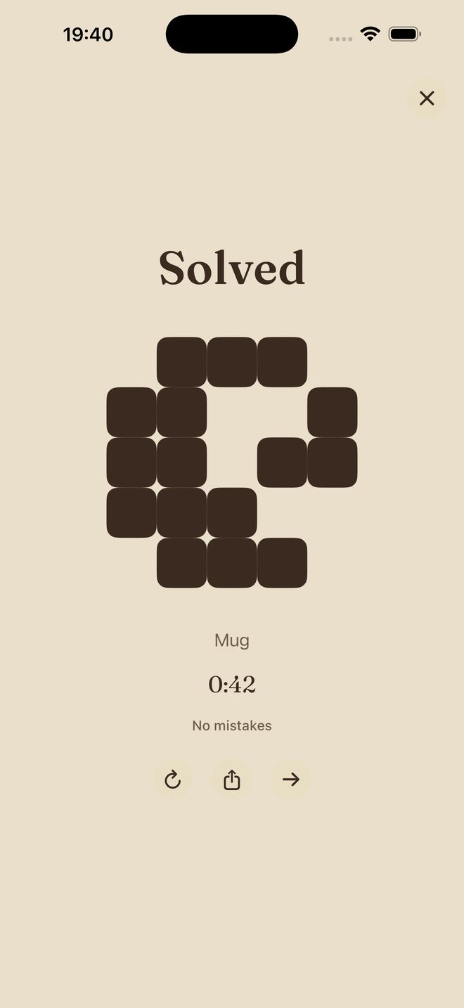Quiet Pixels — A cozy daily picture puzzle